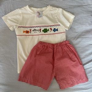 Eliza James Smocked Short Set